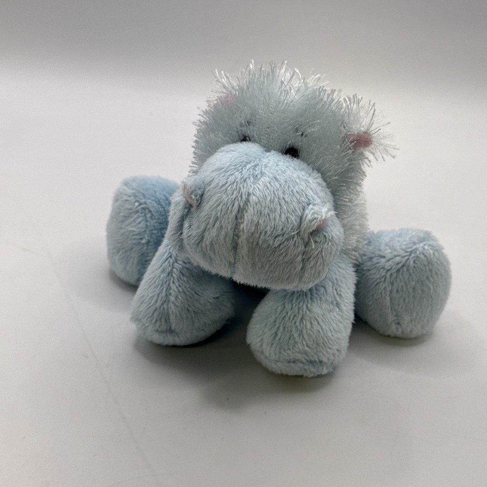 Ganz Webkinz Blue Hippo Lil Kinz No Code Plush Only Stuffed Animal Toy